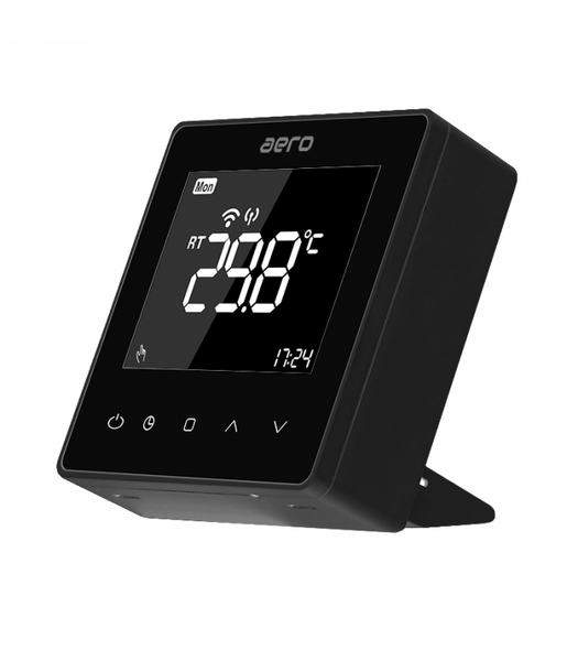 Termostat ambient AERO TP608RFW Wi-Fi Black Termostat ambient AERO TP608RFW Wi-Fi Black foto